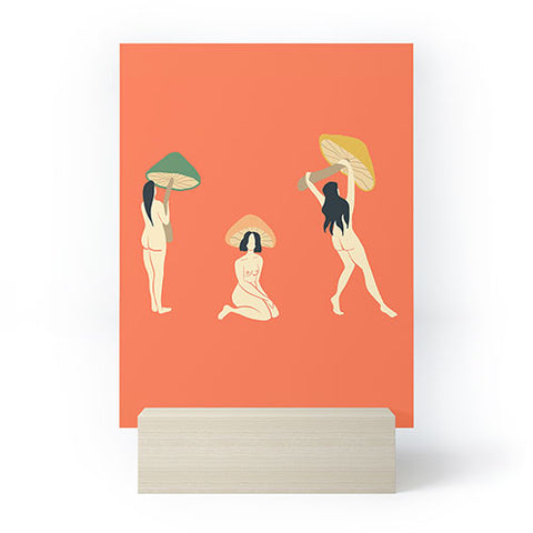 haleyum Mushroom Ladies Mini Art Print