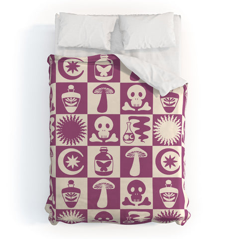 haleyum Potions and Spooky Things Duvet Cover