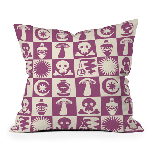 haleyum Potions and Spooky Things Throw Pillow