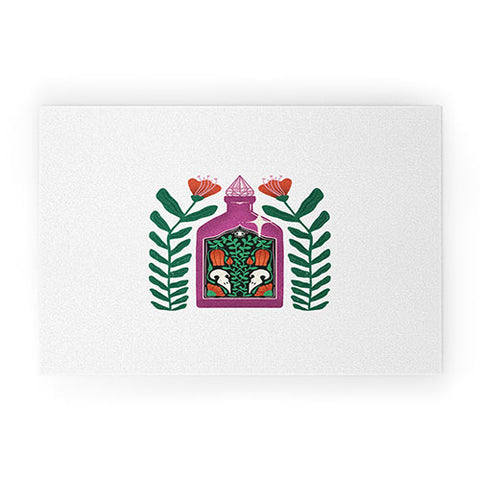 haleyum Purple Crystal Potion Welcome Mat