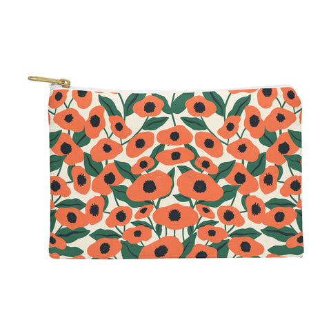haleyum Red Poppy Garden 2 Pouch