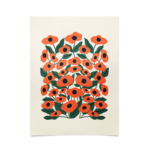 haleyum Red Poppy Garden 2 Poster