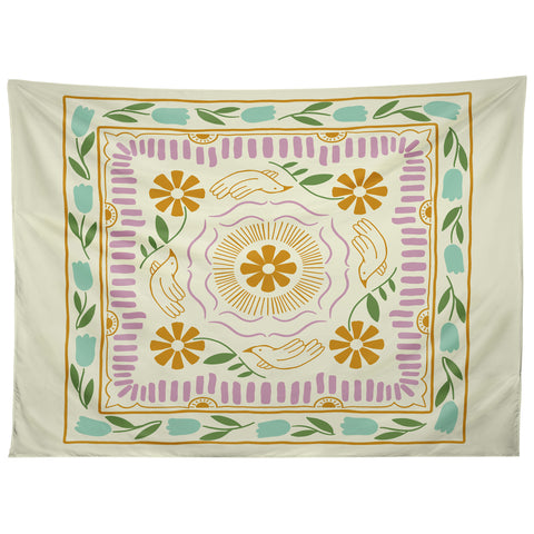 haleyum Scandinavian Dove Pattern Tapestry