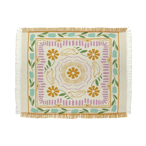 haleyum Scandinavian Dove Pattern Throw Blanket