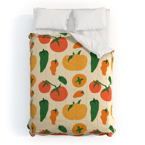 haleyum Veggie Love Pattern Comforter