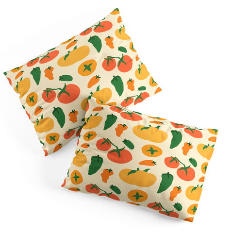 haleyum Veggie Love Pattern Pillow Shams