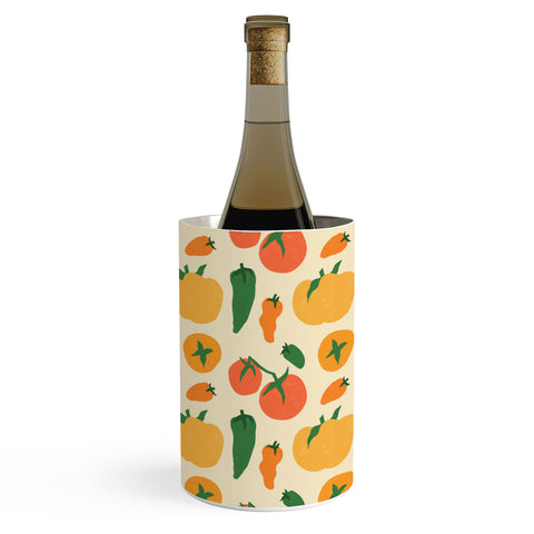 haleyum Veggie Love Pattern Wine Chiller