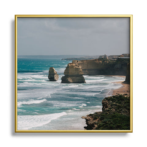 Hannah Kemp 12 Apostles Square Metal Framed Art Print