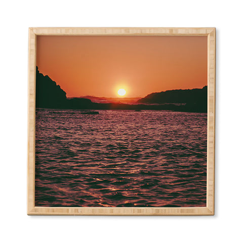 Hannah Kemp A Coastal Sunset Framed Wall Art