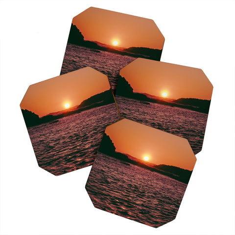 Hannah Kemp A Coastal Sunset Coaster Set