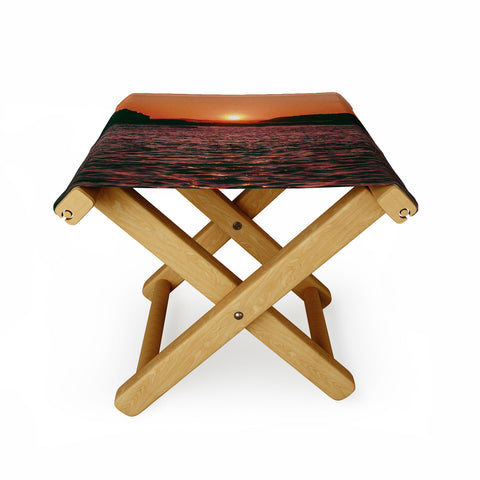 Hannah Kemp A Coastal Sunset Folding Stool