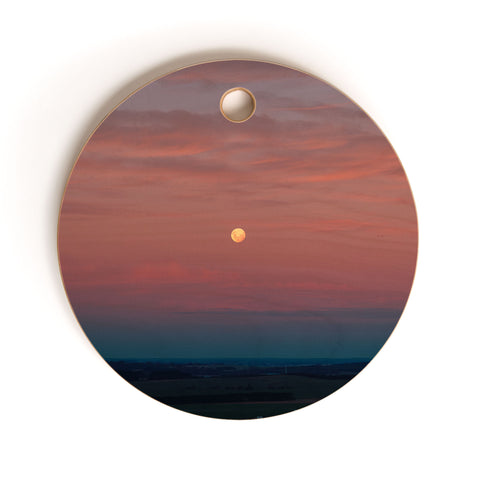 Hannah Kemp A Full Moon Cutting Board Round
