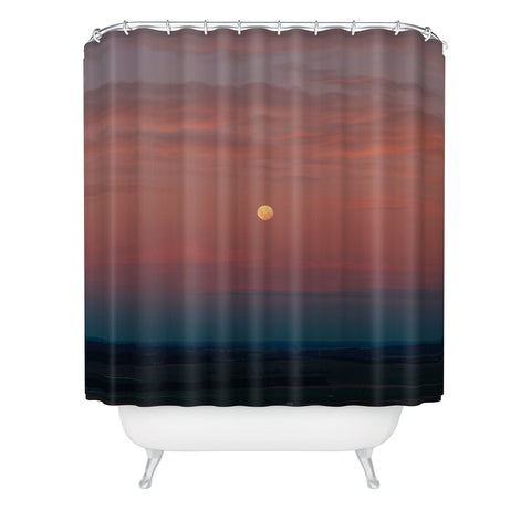 Hannah Kemp A Full Moon Shower Curtain