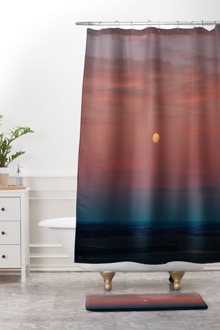 Hannah Kemp A Full Moon Shower Curtain And Mat