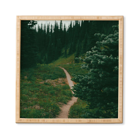 Hannah Kemp A Green Hiking Trail Framed Wall Art
