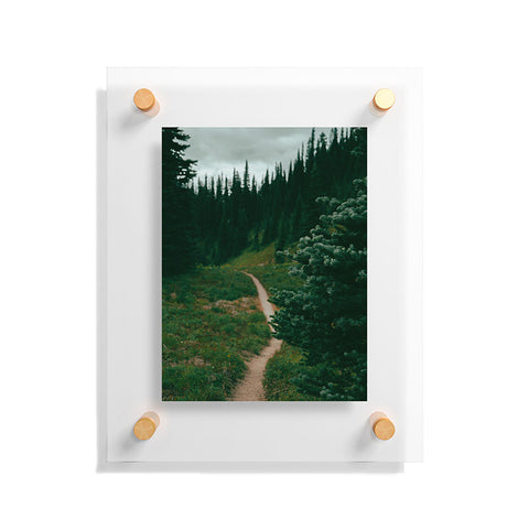 Hannah Kemp A Green Hiking Trail Floating Acrylic Print