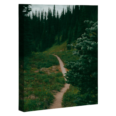 Hannah Kemp A Green Hiking Trail Art Canvas