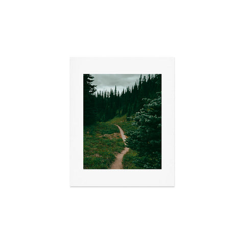 Hannah Kemp A Green Hiking Trail Art Print