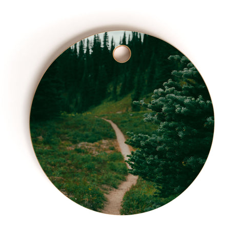 Hannah Kemp A Green Hiking Trail Cutting Board Round
