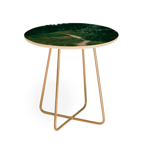 Hannah Kemp A Green Hiking Trail Round Side Table