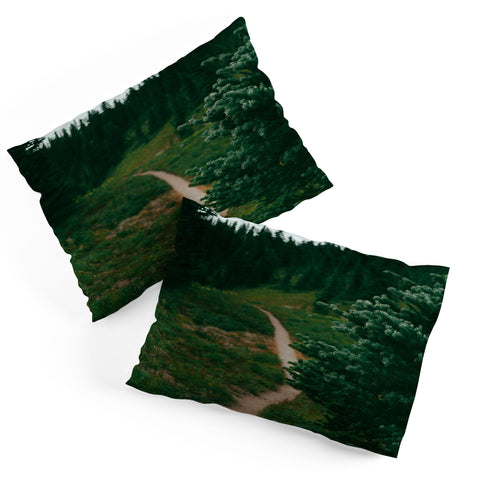 Hannah Kemp A Green Hiking Trail Pillow Shams