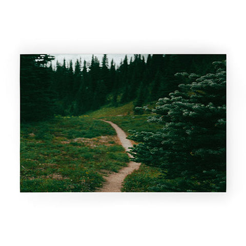 Hannah Kemp A Green Hiking Trail Welcome Mat