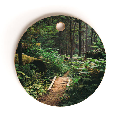 Hannah Kemp A Walk in the Woods II Cutting Board Round