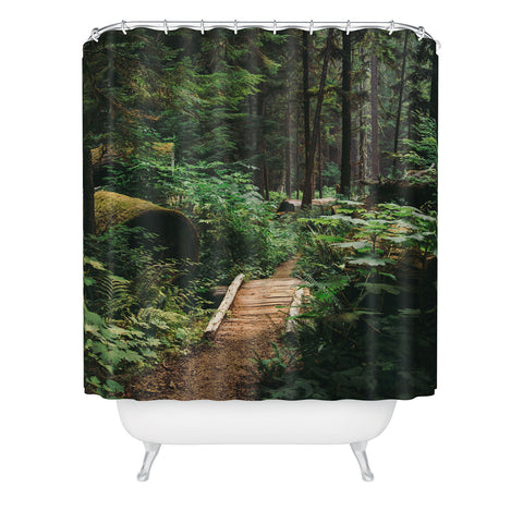 Hannah Kemp A Walk in the Woods II Shower Curtain