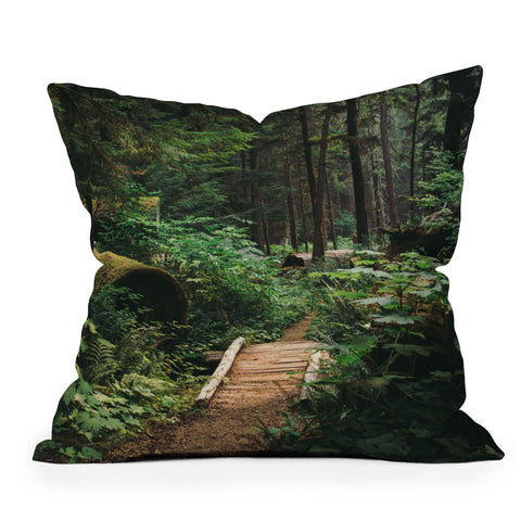 Hannah Kemp A Walk in the Woods II Throw Pillow