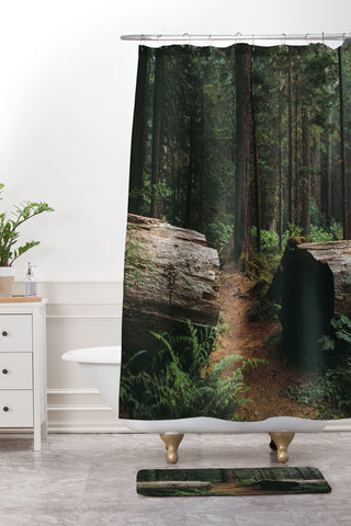 Hannah Kemp A Walk in the Woods Shower Curtain And Mat