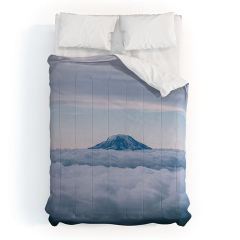 Hannah Kemp Adams above Clouds Comforter