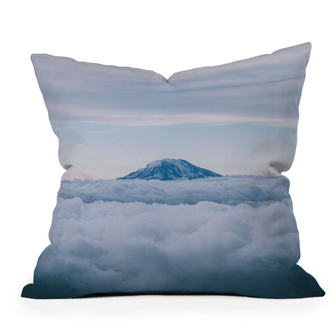 Hannah Kemp Adams above Clouds Outdoor Throw Pillow