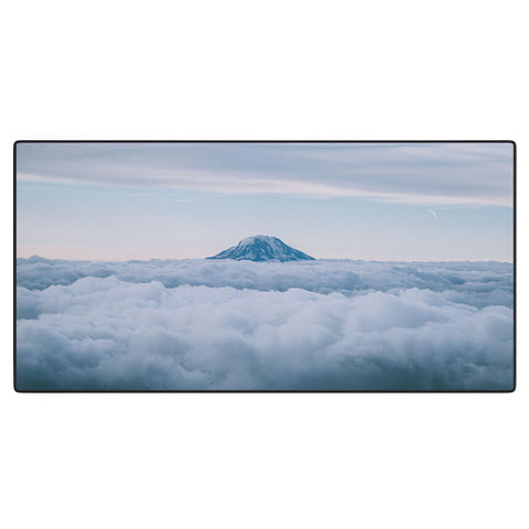 Hannah Kemp Adams above Clouds Desk Mat