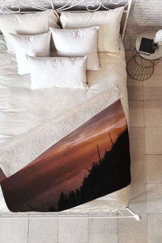 Hannah Kemp An Early Morning Fleece Throw Blanket