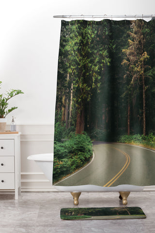 Hannah Kemp Around the Corner Shower Curtain And Mat