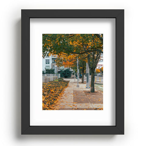 Hannah Kemp Autumn Sidewalk Recessed Framing Rectangle
