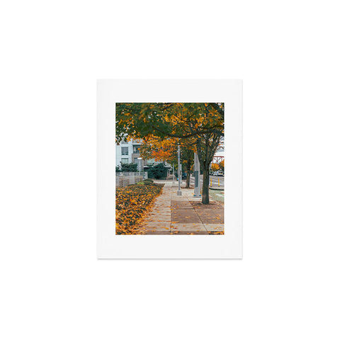 Hannah Kemp Autumn Sidewalk Art Print