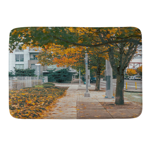 Hannah Kemp Autumn Sidewalk Memory Foam Bath Mat