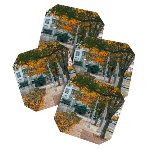 Hannah Kemp Autumn Sidewalk Coaster Set