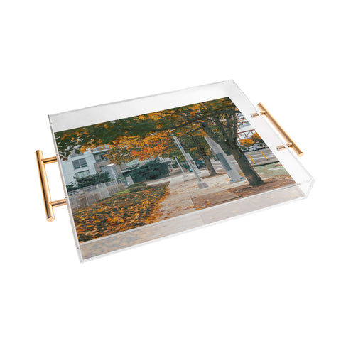 Hannah Kemp Autumn Sidewalk Acrylic Tray
