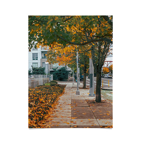 Hannah Kemp Autumn Sidewalk Poster
