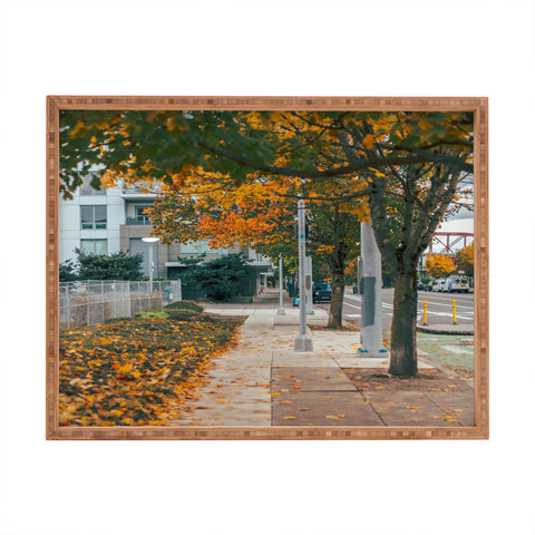 Hannah Kemp Autumn Sidewalk Rectangular Tray
