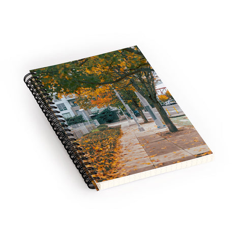 Hannah Kemp Autumn Sidewalk Spiral Notebook