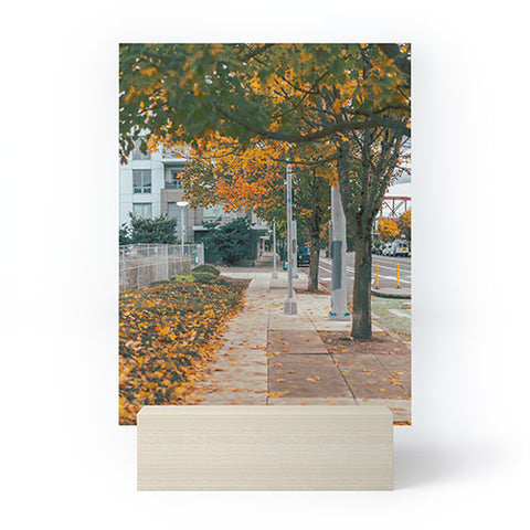 Hannah Kemp Autumn Sidewalk Mini Art Print