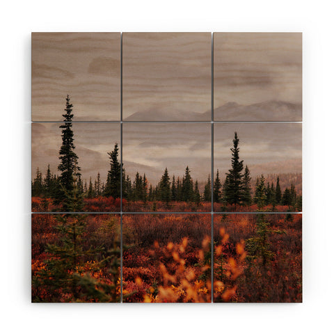 Hannah Kemp Autumn Up North Wood Wall Mural