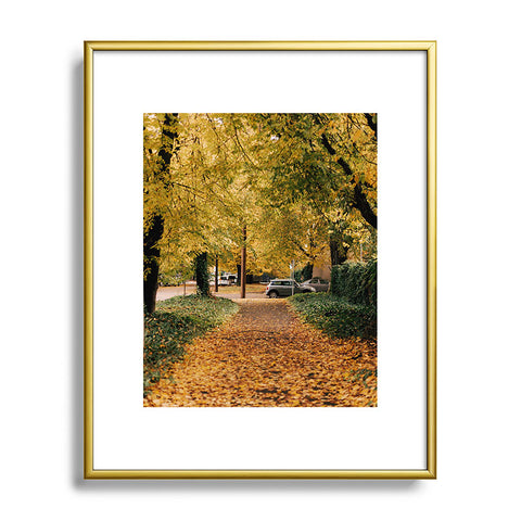 Hannah Kemp Autumn Walks Metal Framed Art Print