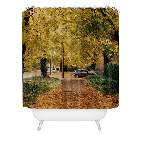 Hannah Kemp Autumn Walks Shower Curtain