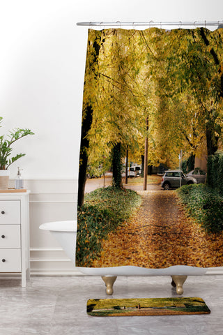 Hannah Kemp Autumn Walks Shower Curtain And Mat