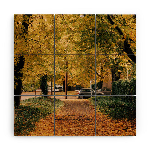 Hannah Kemp Autumn Walks Wood Wall Mural