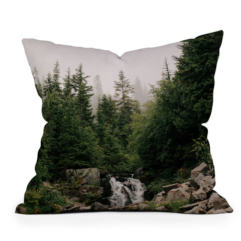 Hannah Kemp Baby Waterfall Outdoor Throw Pillow